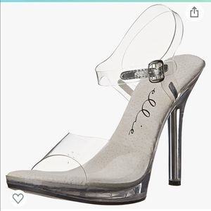 Ellie’s Competition Heels - Clear - Size 8